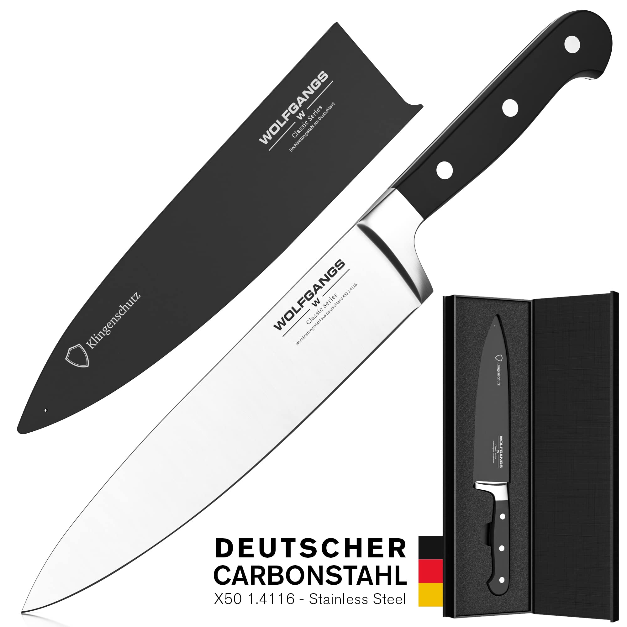 wolfgangs-profi-kochmesser-edelstahl-20-cm-k-chenmesser-schwarz image 2