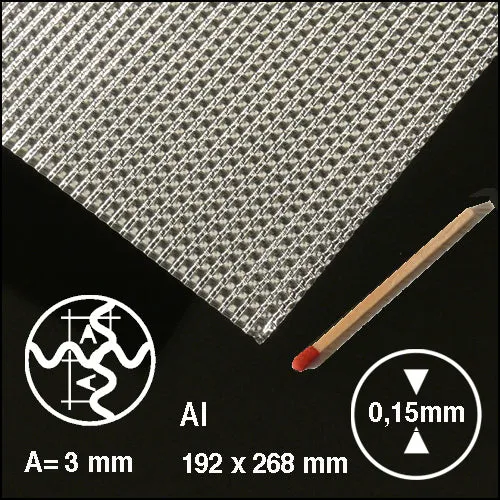 schulcz-sheet-material-cross-corrugated-metal-alu-200x295mm image 1