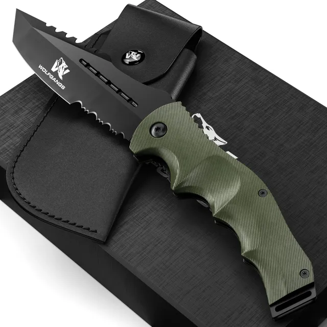 wolfgangs-undique-zweihand-klappmesser-440c-gr-n-schwarz image 1
