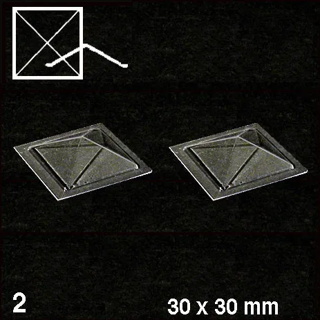 schulcz-building-parts-oberlicht-pyramide-klar-d-30-mm image 1