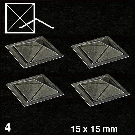 schulcz-building-parts-oberlichter-pyramide-transparent-d-15mm image 1