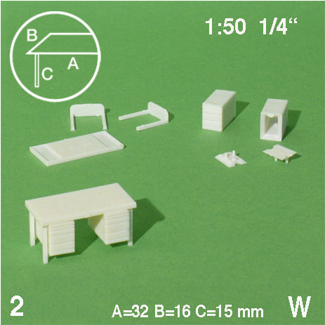 schulcz-furniture-schreibtisch-2-schubladen-modellm-bel-1-50-wei image 1