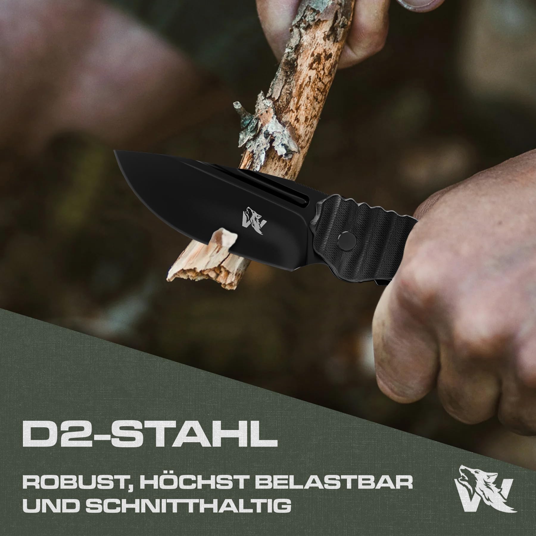 wolfgangs-gladio-zweihand-klappmesser-d2-schwarz-mit-kydex-holster image 2