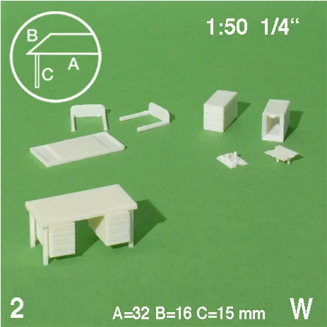 schulcz-furniture-schreibtisch-2-schubladen-modellm-bel-1-50-wei image 1