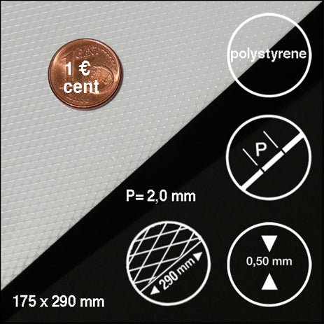 schulcz-building-parts-chequered-plate-riffelblech-hellgrau-175x290-mm image 1