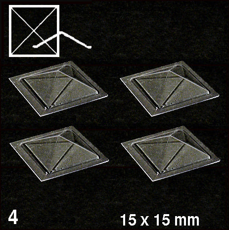schulcz-building-parts-oberlichter-pyramide-transparent-d-15mm image 1