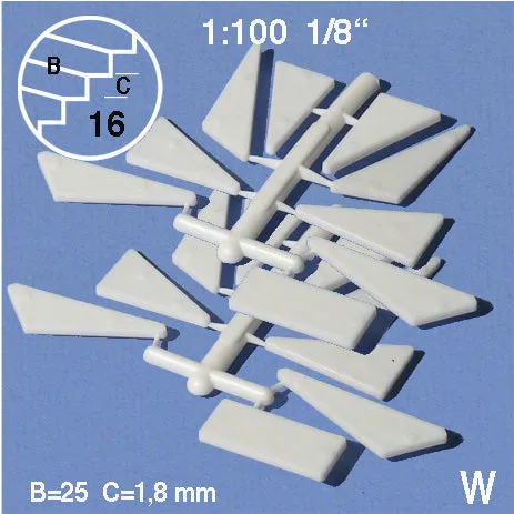 schulcz-building-parts-treppe-90-1-100-wei-w-25mm image 1