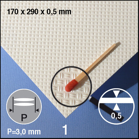 schulcz-building-parts-styrene-bulb-plate-d-3-0-mm-styrolplatte-wei image 1