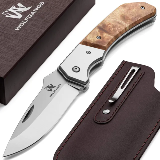 wolfgangs-mutatio-klappmesser-440c-wurzelholz-leder image 1