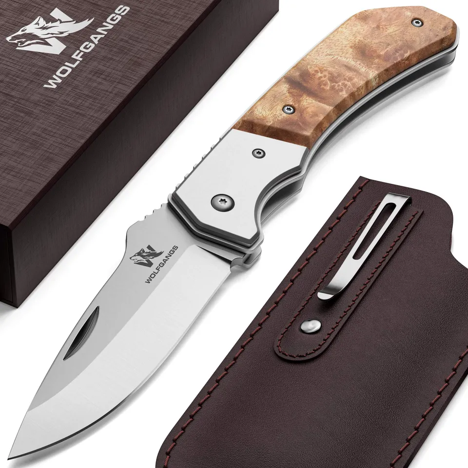 wolfgangs-mutatio-klappmesser-440c-wurzelholz-leder image 1
