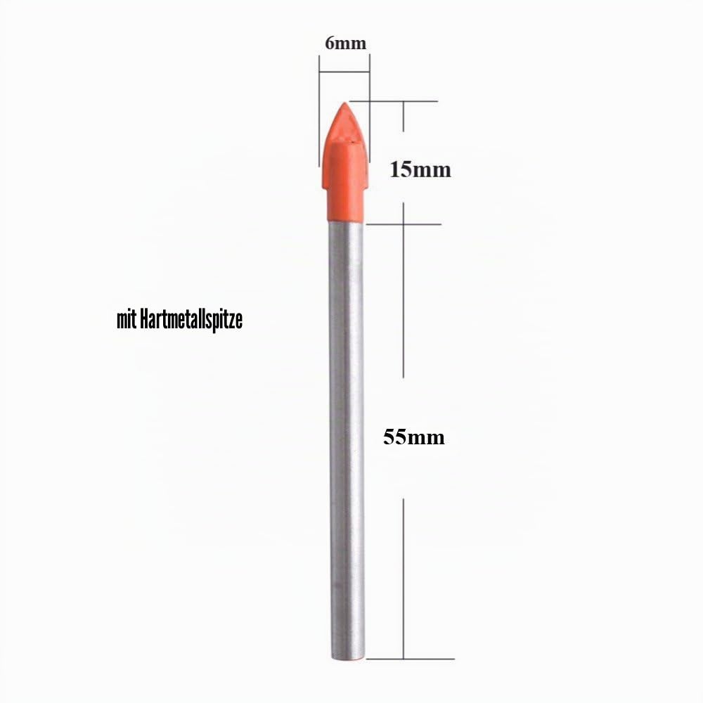gunpla-drill-bits-glasbohrer-fliesenbohrer-6mm-10-tlg-hartmetall image 2