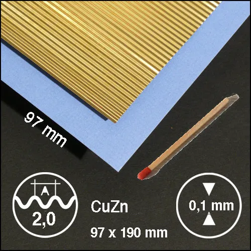 schulcz-sheet-material-wellblech-2-0-mm-messing-95x190-mm image 1