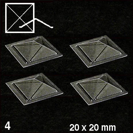 schulcz-building-parts-oberlichter-pyramide-klar-20-mm image 1