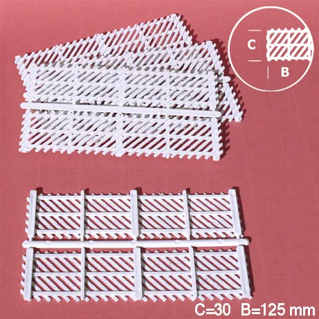 schulcz-building-parts-zaunelemente-diagonal-modellzaun-wei-1-25 image 1