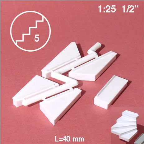 schulcz-building-parts-treppe-90-links-1-25-wei image 1