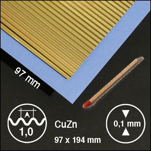 schulcz-sheet-material-wellblech-l-1-0mm-messing-95x195mm image 1